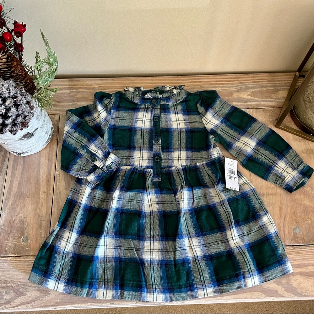 Gap Holiday Plaid Flannel Dress - NEW 💙